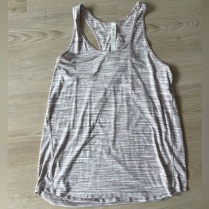 Lululemon Athletica Gray Striped Tank Top